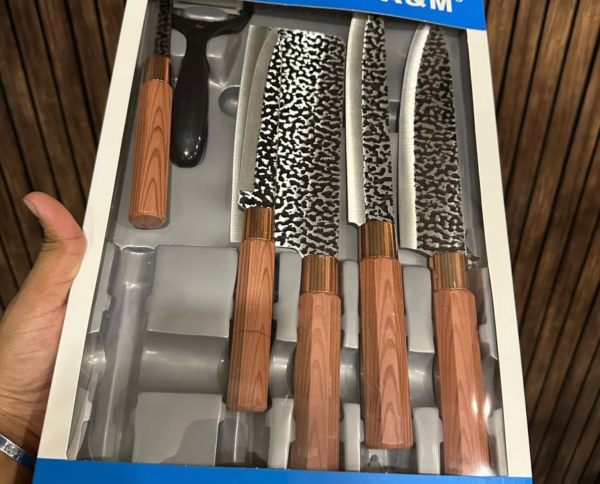6pcs Kitchen Knives Set, Premium Quality Fruit And Vegetable Knife, Kitchen Cutlery Set, Premium Steak Cutting Knife 6pcs Kitchen Knives Set, Premium Quality Fruit And Vegetable Knife, Kitchen Cutlery Set, Premium Steak Cutting Knife
